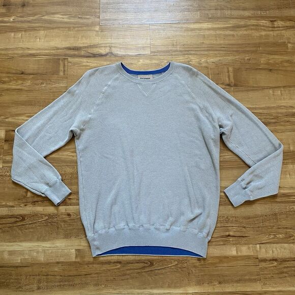 DARTMOOR XL Men’s Gray Silk Cashmere Cotton Knit Crewneck Preppy Sweater Golf - Picture 8 of 16